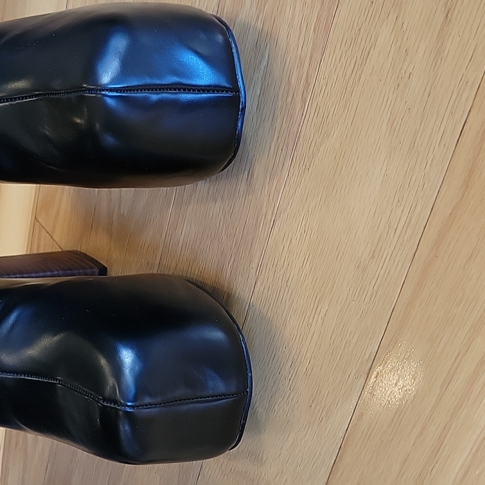 Nasty Gal Faux Leather Platform Ankle Bootie - Picture 9 of 15